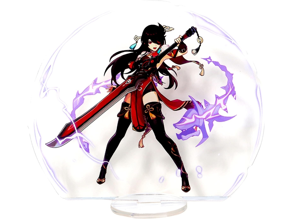 Genshin Impact Personagem Acrílico Periférico Pôster de Jogo Permanente Figura Periférica Decoração de Mesa-Beidou JEDBESETZT