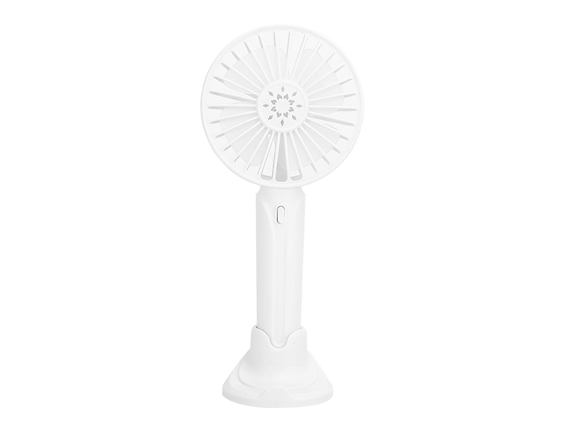 Ventilador Portátil Recarregável Pequeno Usb Elétrico Mini Ventilador De Mesa Portátil Lâmpada De Cabeceira Universal F1 Branco Slowmoose