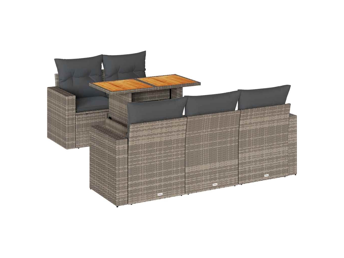 Garden Sofa Set, Garden Sofa Sets Vidaxl Cinzeto Rattan / Vime (n/a)