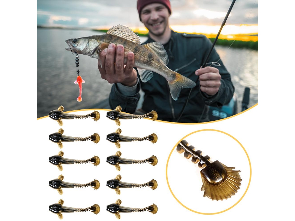 Luya Bait (simulated Fish Lure, Fishy Smell Soft Worm) Yuexinghui 6.5cm Curly Tail Soft Bait