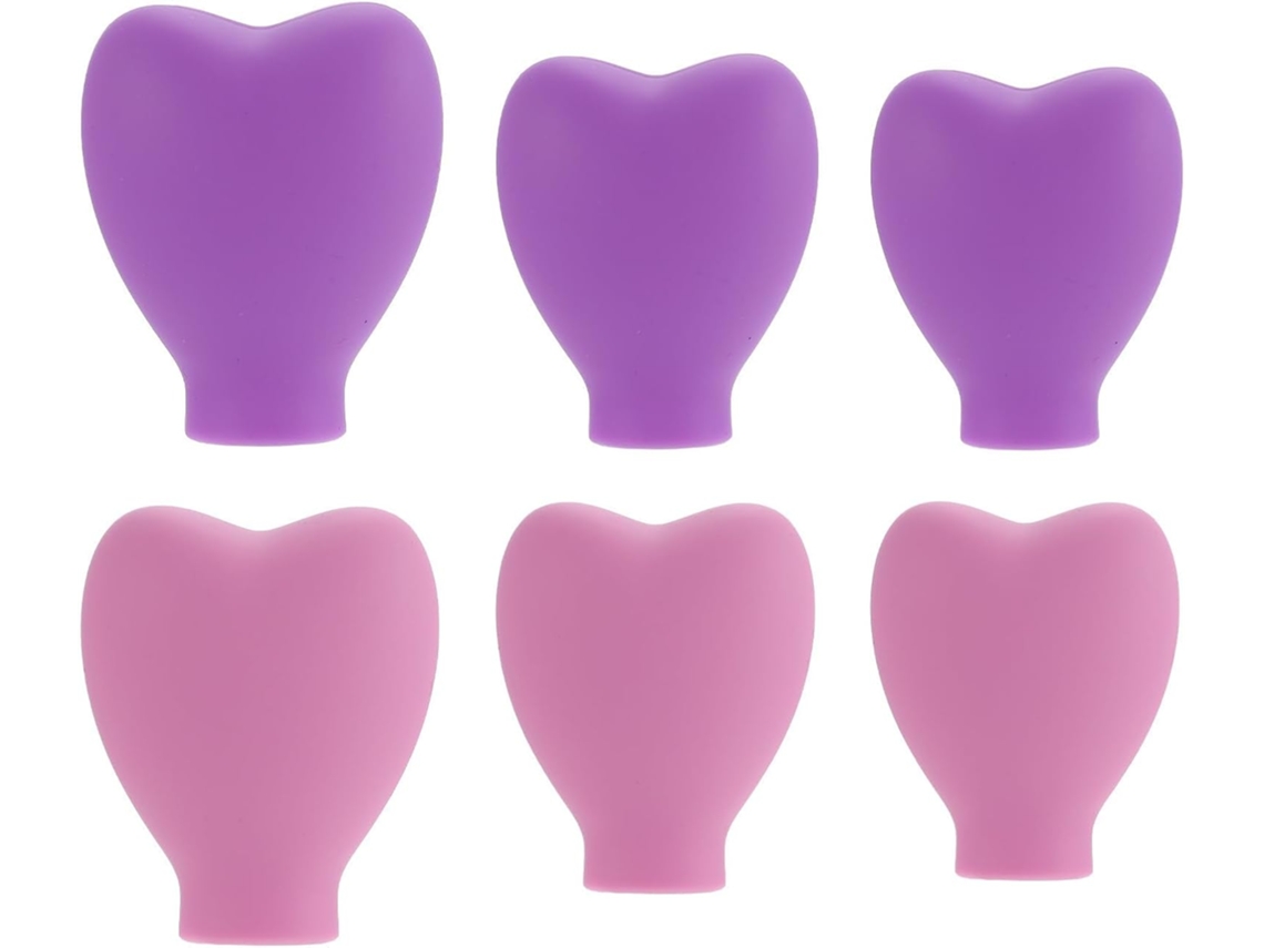 Capas Protetoras De Silicone Para Proteger O Cabelo, Conjunto Com 6 Peças, À Prova D'água.