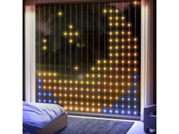 Cortina de Luzes 3x3 M Led Inteligente com 400 Rgbic Sincronização C/música Ctrl.remoto e App Efeitos Cores Personalizáveis