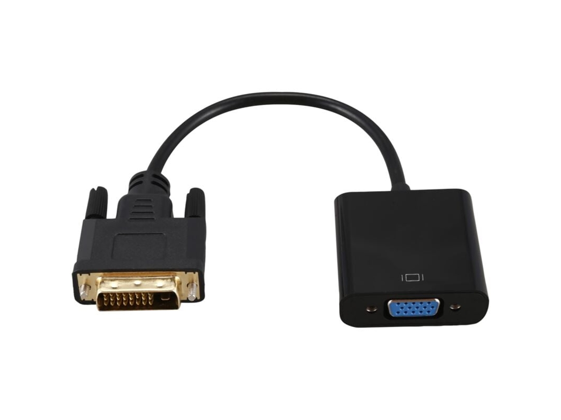 Cabo adaptador DVI para VGA 1080P DVI-D 241 25 pinos macho para 15 pinos conversor de vídeo para monitor de PC Slowmoose