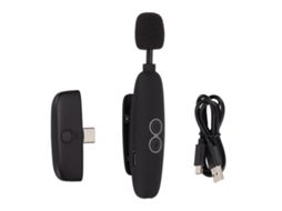 Lurelia Microfone De Lapela Sem Fios Redução De Ruído Plug And Play 2.402ghz 2.480ghz Tipo C Para Gravação