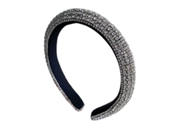 Peça De Esponja Totalmente Cravejada Com Strass, Larga Na Borda, Top De Cabelo Alto Para Penteados Decorativos, Adequado Para A Maioria Das Pessoas