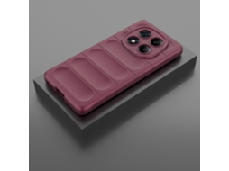 Capa Hexinyigjly Para Xiaomi Redmi Note14 4g Antichoque Com Toque Sensorial Roxo Montanha