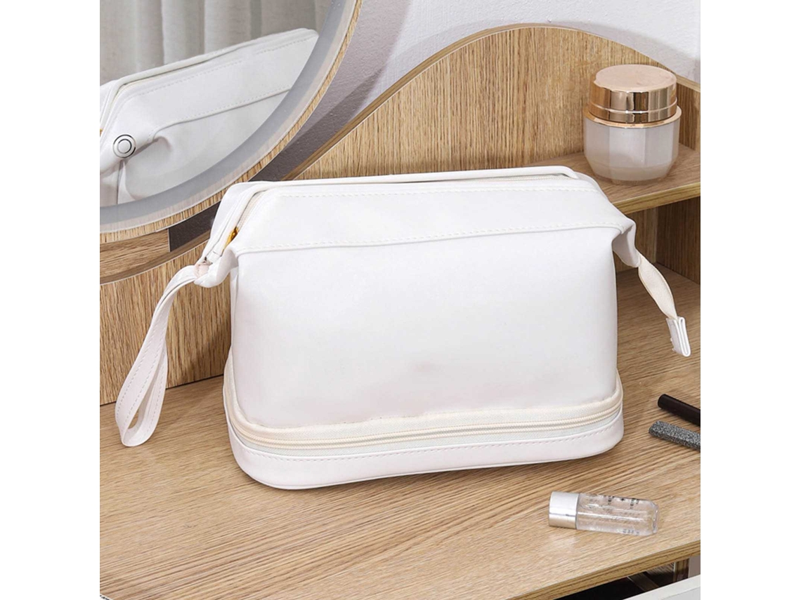 Bolsa De Maquiagem Feminina Grande Capacidade Com Pincéis