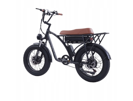 Bicicleta Elétrica GOGOBEST Gf750 Plus Roda de Alumínio de 20 2000W 48V 17 5Ah Preto