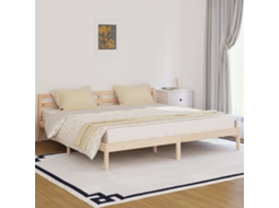 Estrutura De Cama 200x200 Cm Pinho Maciço