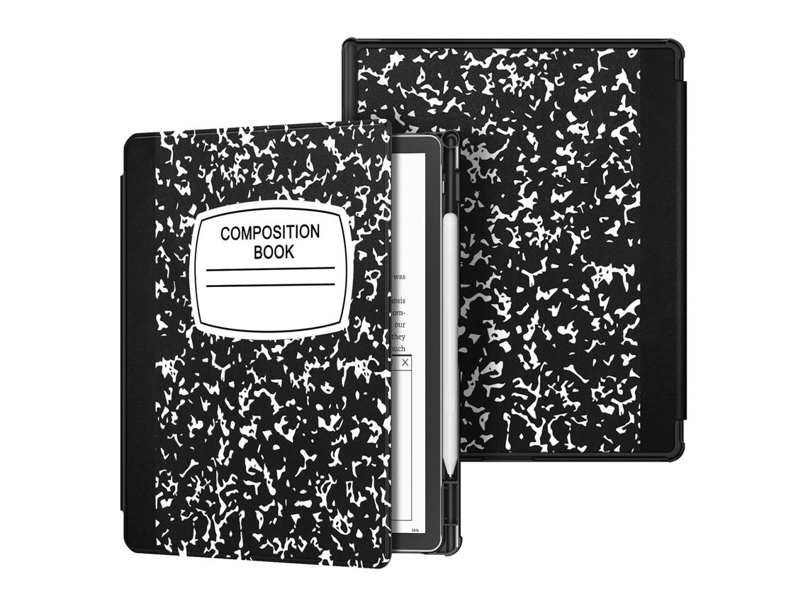 Elysve Caneta Stylus Capa Protetora Para Kindle Scribe Colorsoft 11 Polegadas 2025 Com Compartimento Para Caneta Preto