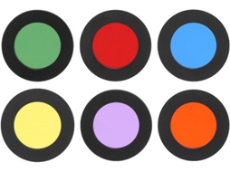 Conjunto De Filtros Ópticos Para Telescopio - 6 Filtros Em Cor - 1,25 Polegadas/31,7 Mm - Redução De Luz - Plástico - Apropriado Para Telescopios Astr