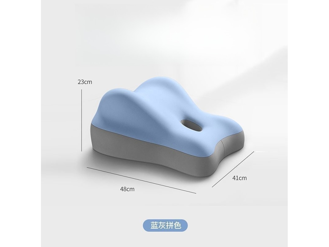 Almofada de Apoio Multifuncional Ergonômica, Auxiliar de Posicionamento para Casais / Almofada para Elevação Das Pernas, Azul, Acinzentado AQUAFORGE