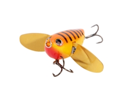 Lure (bionic Fish Lure, Surface Popper) Surface Popper With Golden Wings Fishing Lure 6cm/12.7g 6