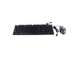 Aetheria conjunto Teclado Mecânico e Mouse com Fio Ergonomico Iluminação para Games e Windows