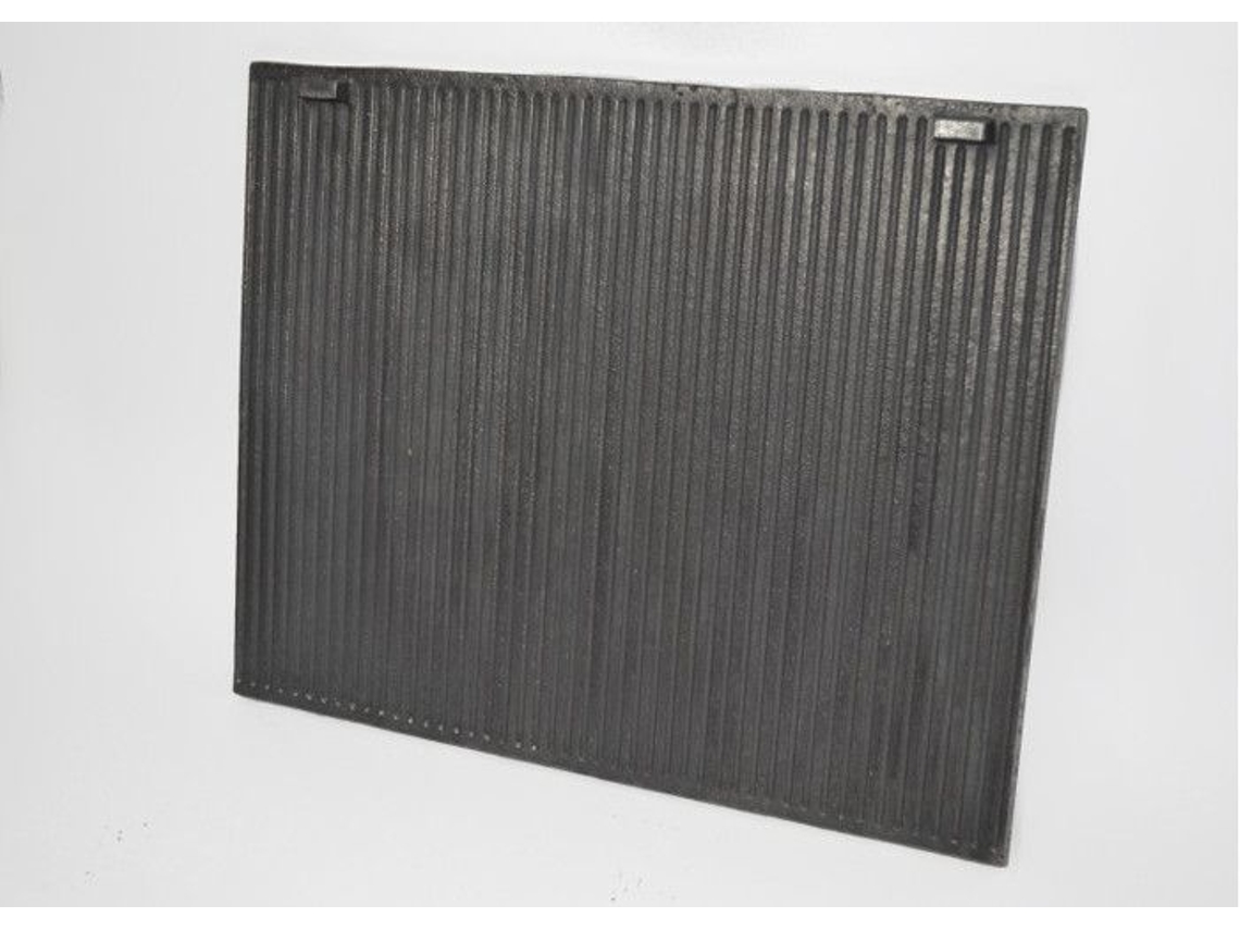 Placa Decorativa Sezam Em Ferro Fundido Para Revestimento De Lareira Placa De Lareira Durável, Placa De Forno Em Ferro Fundido 46,5 X 35 Cm