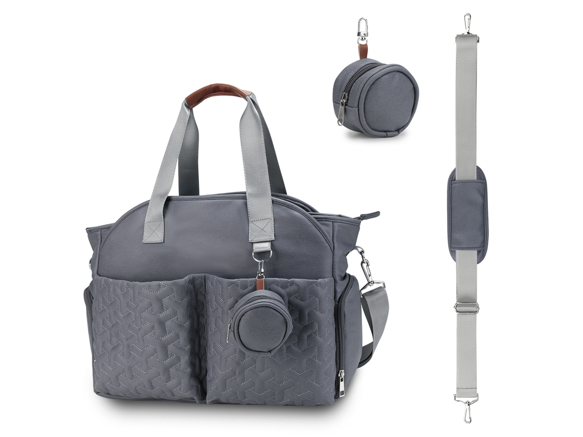Bolsa De Maternidade Para Fraldas, Com Bolsos Multifuncionais Elysve