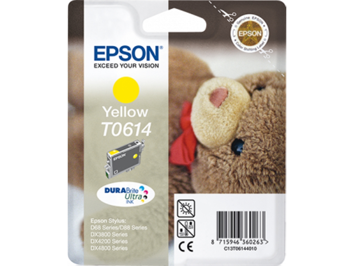 Tinteiro EPSON T0614 Amarelo (C13T06144020)