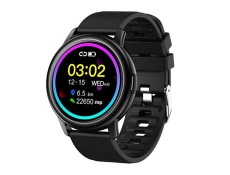 Smartwatch ROGBID Gt2 Mostrador Preto 45Mm Pulseira de Borracha Smartwatch