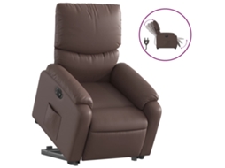 Electric Stand Up Recliner Chair, Electric Stand Up Recliner Chairs Vidaxl Marrom Couro Artificial