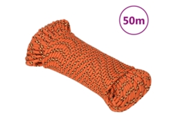 Vidaxl Corda De Barco 3 Mm 50 M Polipropileno Laranja