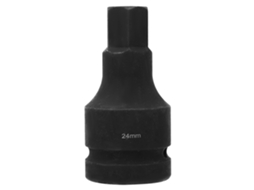Soquete de impacto hexagonal alongado 1 polegada 42 Cromo Molibdênio S/MARCA