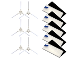 Peças de reposição do filtro da escova lateral para tefal rowenta explorer 20 40 série inteligente força varredura x3 aspirador robótico
