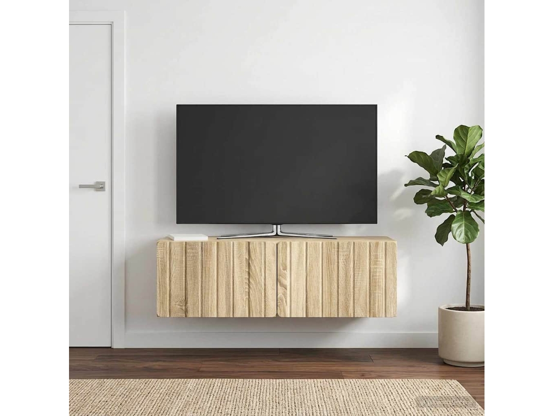 Vidaxl Gabinete De Tv De Parede 98 X 31 X 30 Cm Carvalho Sonoma