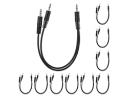 Cabos De Áudio 3.5mm Conector Duplo 2 Em 1