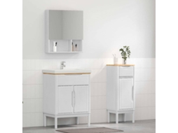 Vidaxl Conjunto De Móveis Para Banheiro Floro 2 Unid. Branco