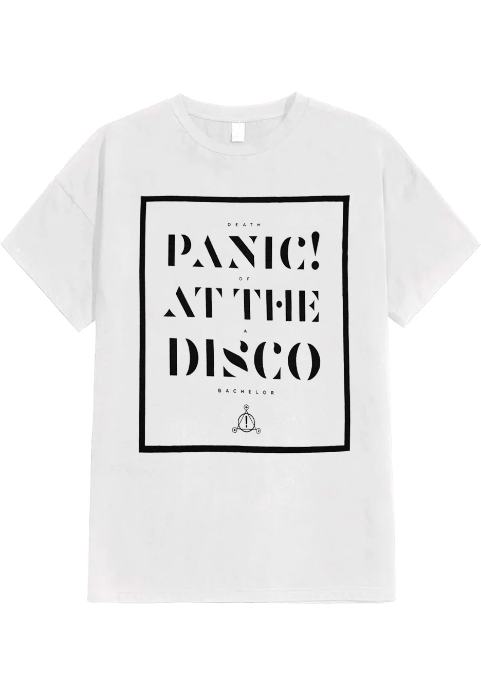 Size:xl Rockinstone Panic! At The Disco - Death Of A Bachelor Square - T-shirt Unisex Adults