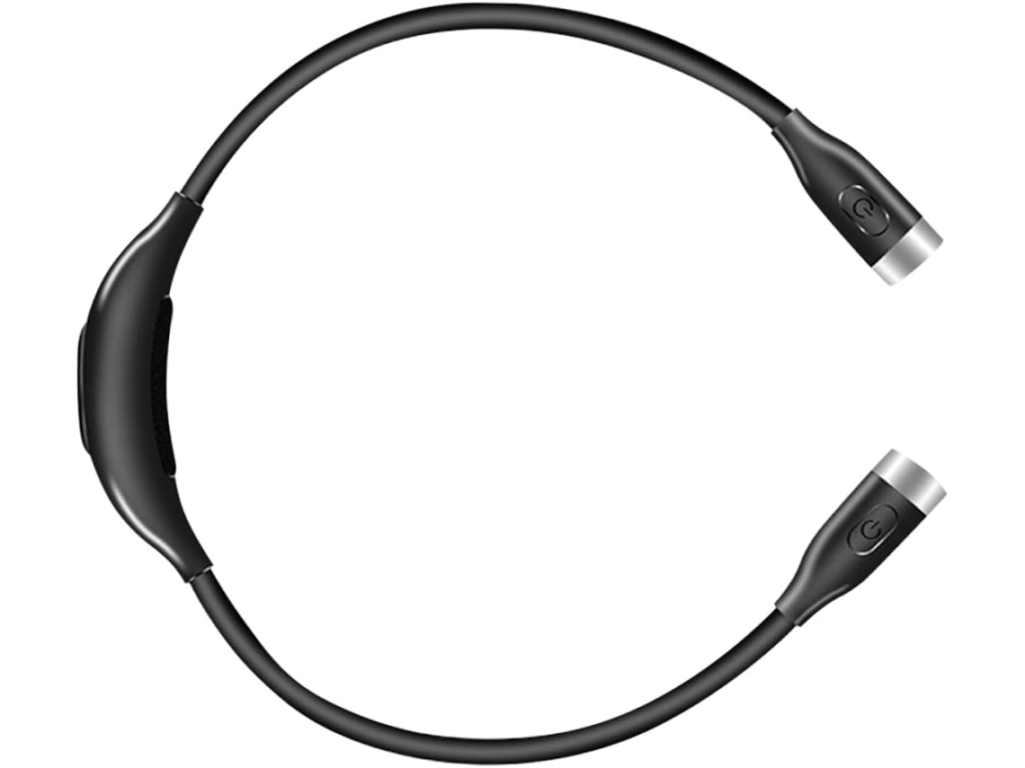 Luminária De Leitura Pescoço Recarregável Popetpop, Preta, Leve E Resistente, Feita De Plástico, Para Leitura Na Cama