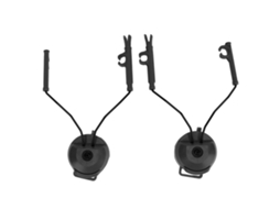 Adaptadores de Fone Mali para Capacete, trilhos, suporte suspenso, nylon, preto | S/MARCA