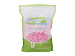 Pérolas de cera dura 500g para depilação facial, pernas, peito e costas, para homens e mulheres, rosa sakura