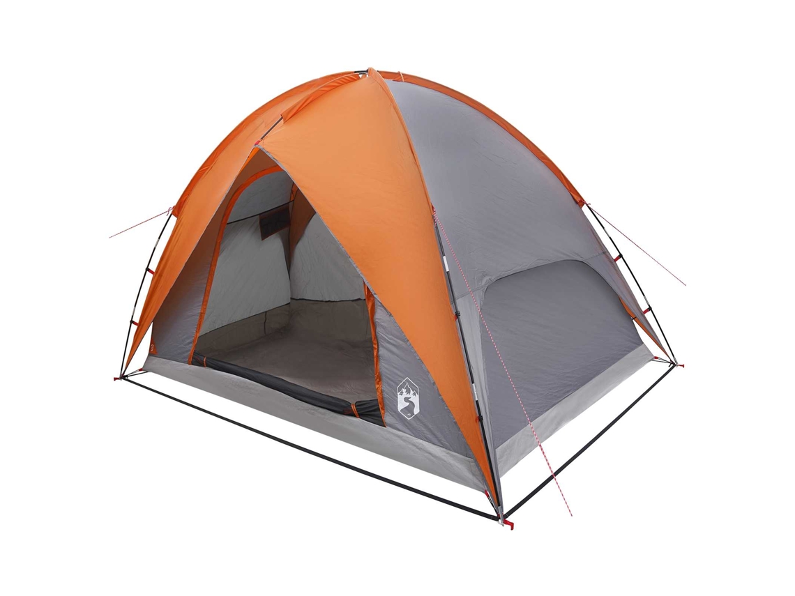 Conjunto 1 Barraca De Camping Vidaxl Cinzento Poliéster (245 X 245 X 149 Cm)
