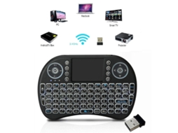 Lurelia Mini Teclado Mecânico 2,4 Ghz, Usb, Sem Fio, Layout Inglês Para Smart Tv, Android Tv Box, Pc, Windows