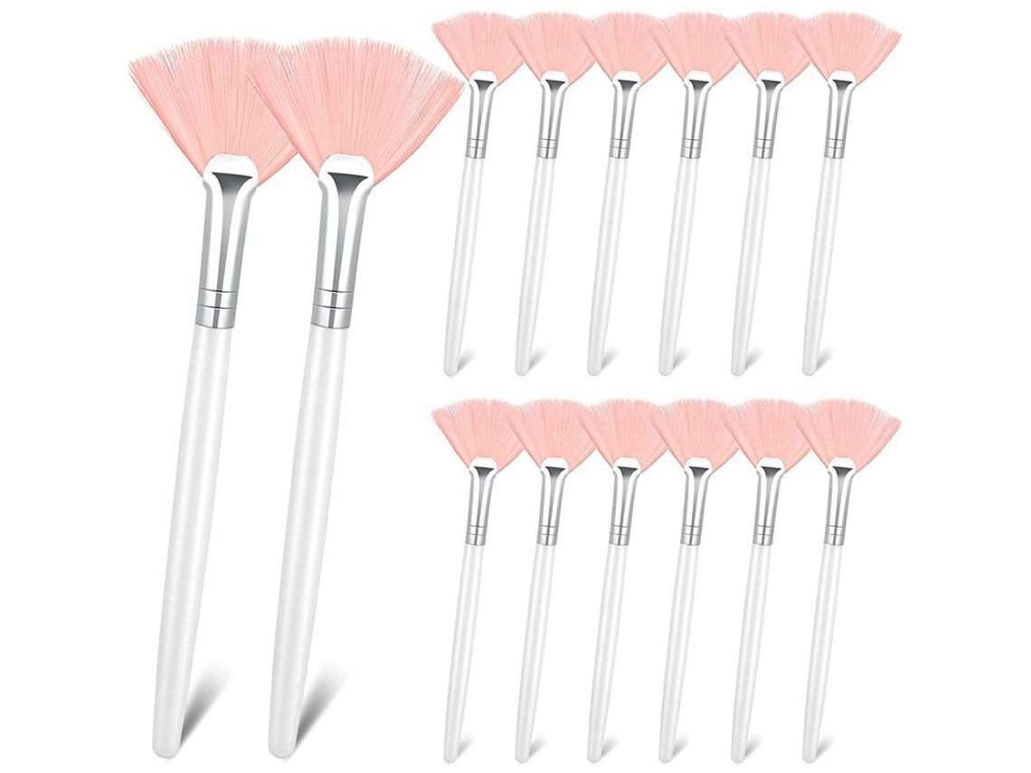 14 Pincéis De Vento Para Aplicação Facial Macios Pincéis De Aplicação De Ácido Ferramentas De Maquiagem