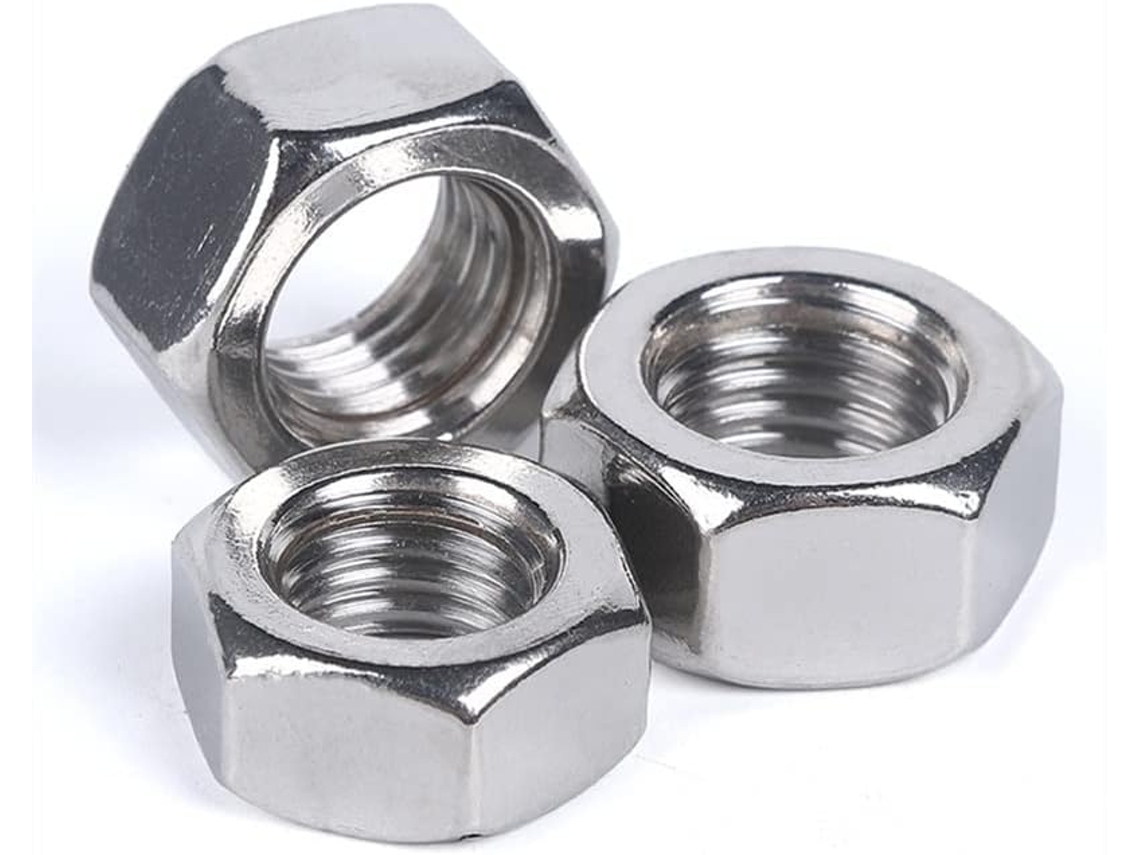 Porcas Padrão Anglo Americanas 1 8 5 32 3 16 2 4 7 4 6 8 10 12 Sextavadas Em Aço Desbloqueado 304-size 3-4 Peça