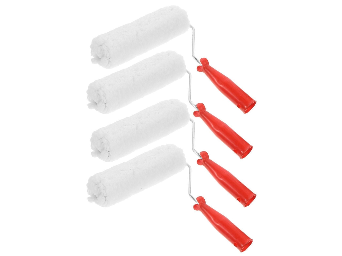 4 Rolos De Pintura Pequenos De 8 Polegadas Para Armários E Paredes