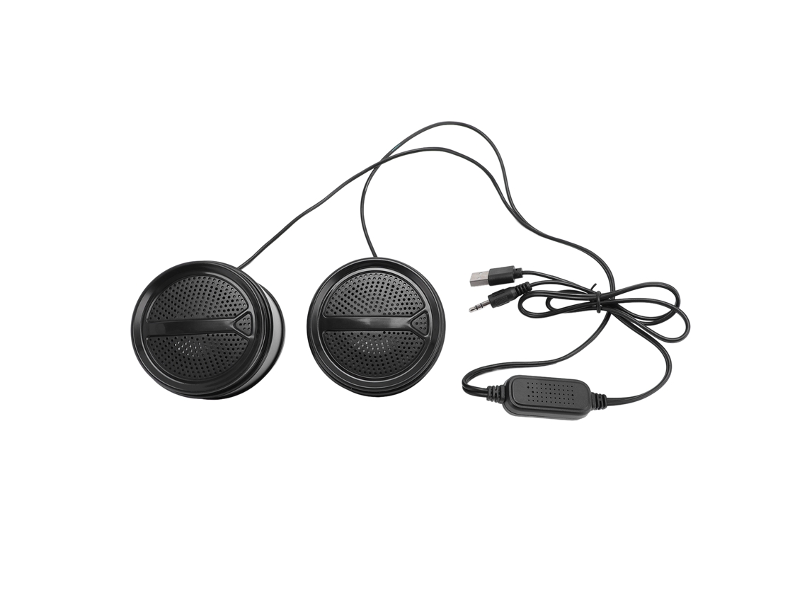 Altifalante De Computador Desktop Laptop Usb Com Fio Controle De Volume De Som Hifi Luminoso