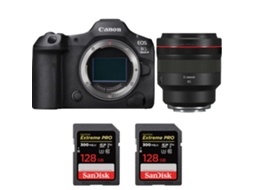 Eos R5 Mark Ii + Rf 85mm F/1.2 L Usm + 2 Sandisk 128gb Uhs ii 300mb/s + Ebook “20 Dicas para Fotos Que Impressionam” CANON