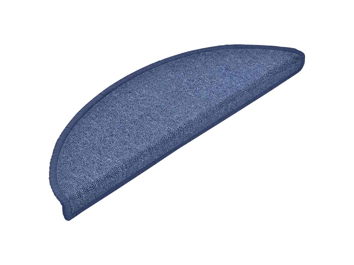 Tapetes de Escada 30 Peças 56x17x3 cm Azul Semicircular MAISON EXCLUSIVE