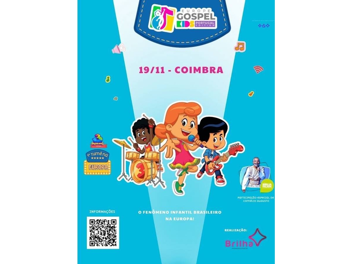 Bilhete Europe Gospel Kids Portugal Edition|Coimbra