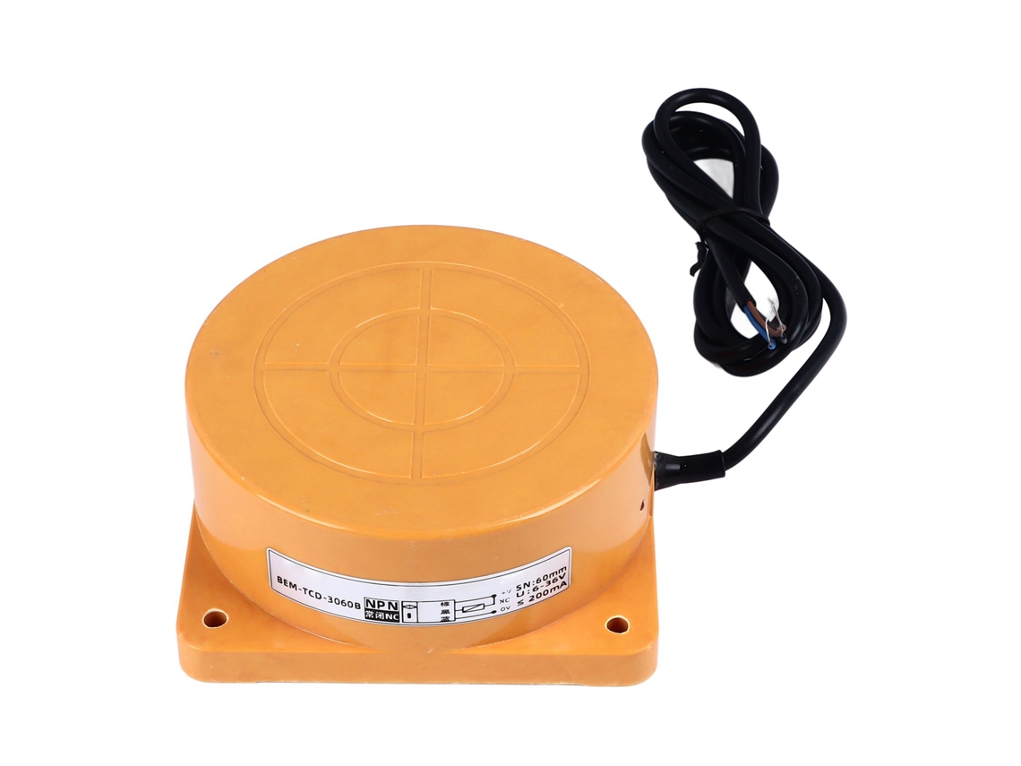 Sensor Indutivo De Proximidade 60mm Npn 3 Fios Nc 6-36v Dc Chave De Aproximação