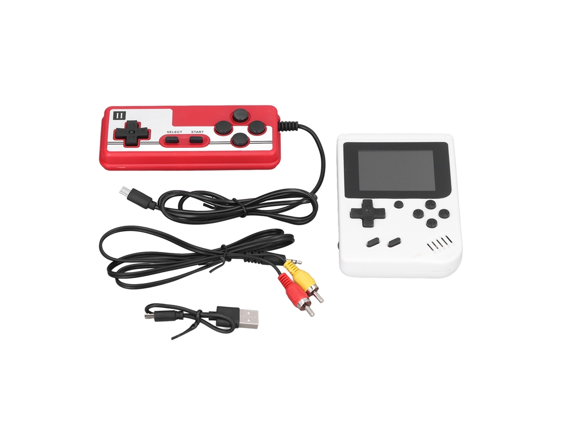 Console de jogos portátil Ultra Fine Classic de 3 polegadas em tecido para crianças e adultos, branco.