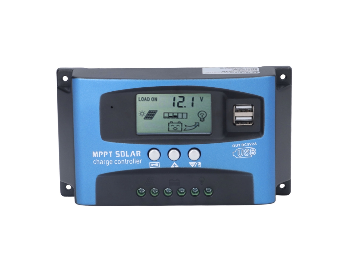 Controlador de Carga Solar MPPT 12v 24v 100a com proteção inteligente | S/MARCA