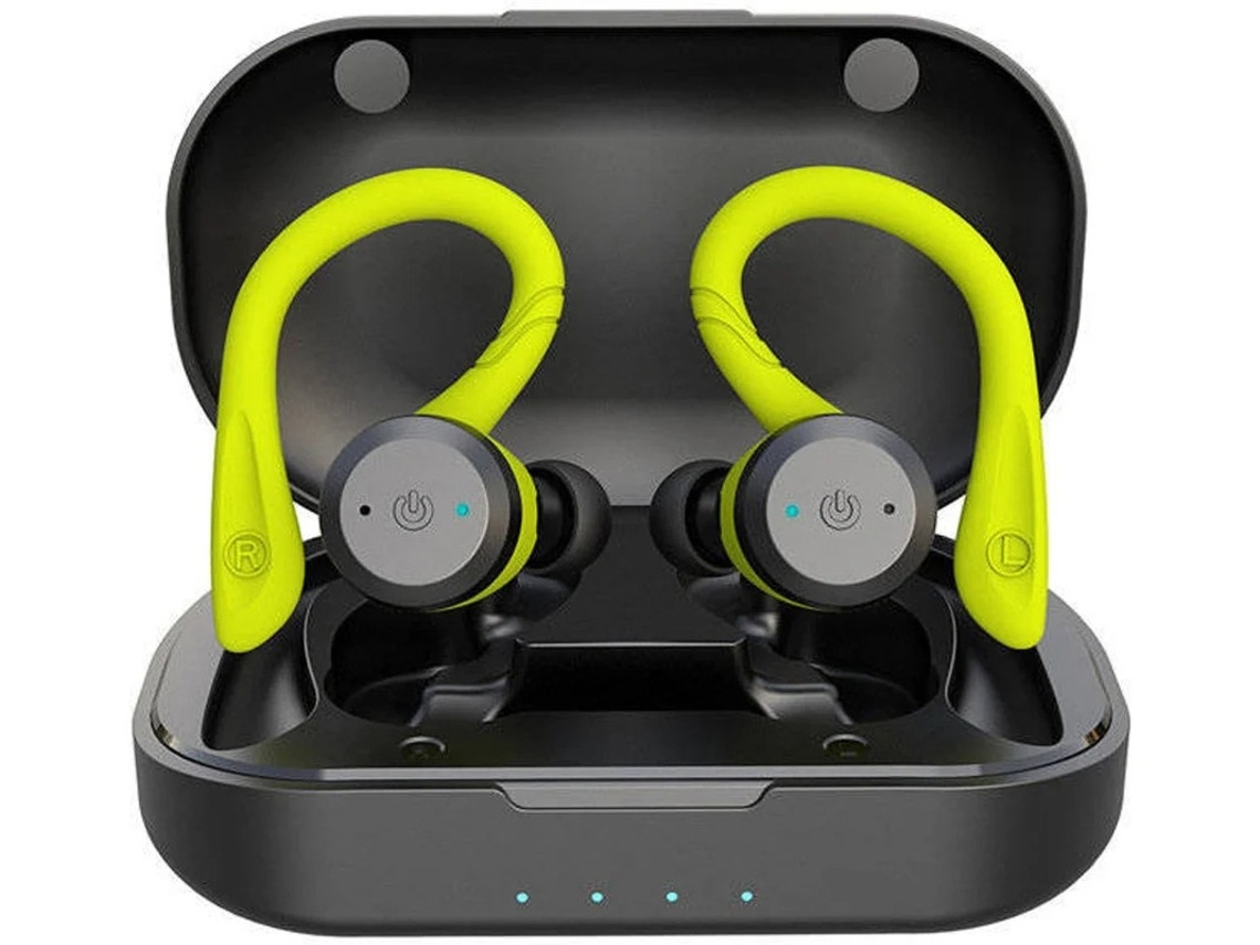 Auriculares Bluetooth True Wireless Bestvite (in Ear - Microfone - Noise Cancelling - Verde)