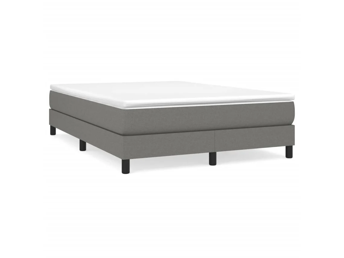 Cama com Molas/Colchão 160x200 Cm em Tecido Cinzento Escuro MAISON EXCLUSIVE