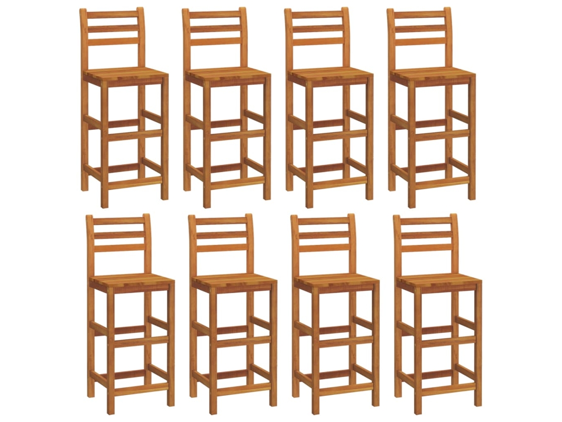 Bar Stool, Bar Stools Vidaxl Marrom Madeira De Acácia (n/a)