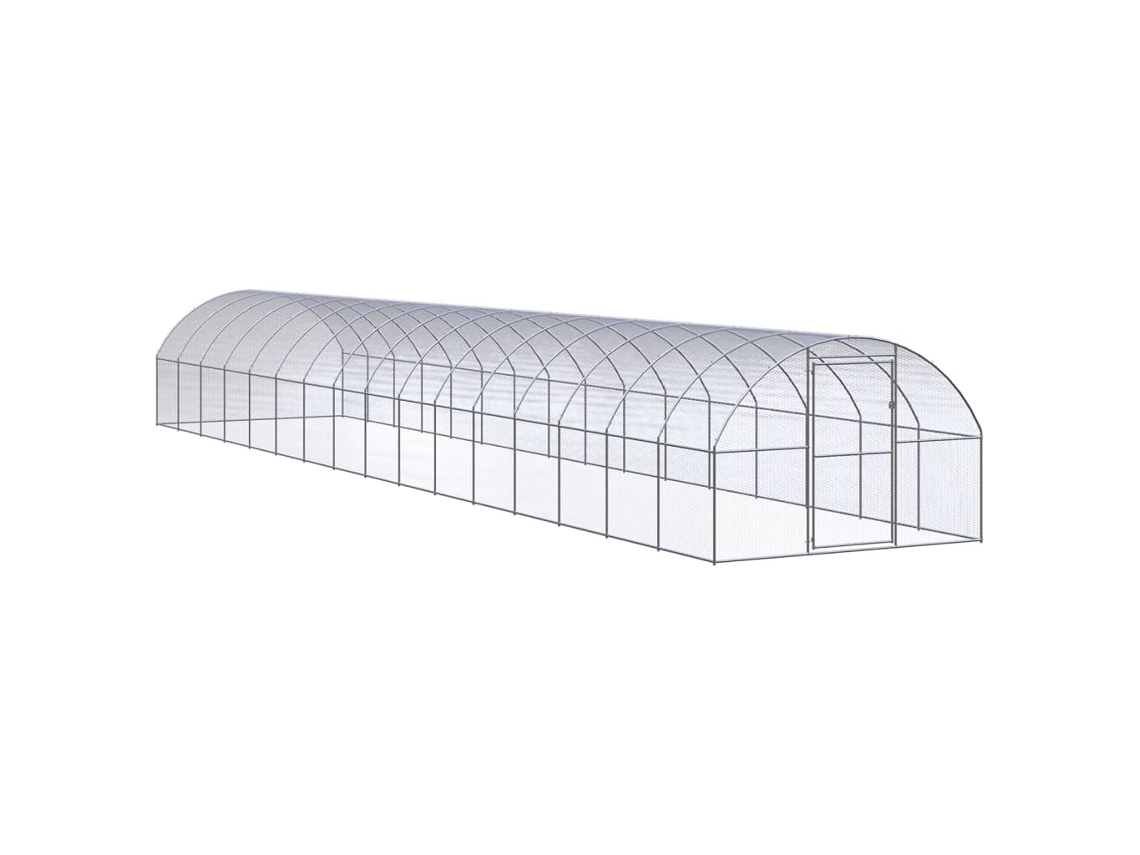 Vidaxl Galinheiro De Exterior 3x16x2 M Aço Galvanizado