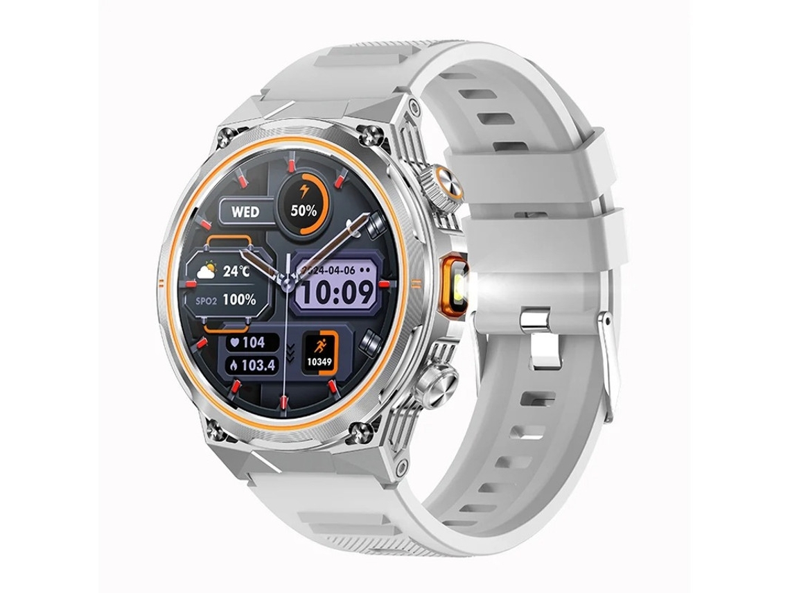 Smartwatch Ak81 Com Lanterna Para Esportes Ao Ar Livre Yizhood (cinza)